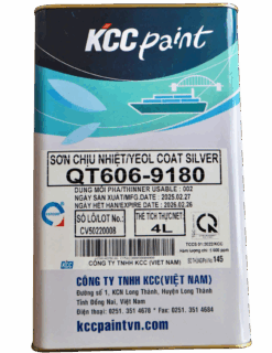 Sơn chịu nhiệt 600 độ màu bạc QT606-9180