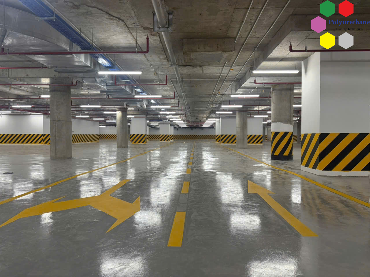 Thi công sơn Epoxy sàn hầm