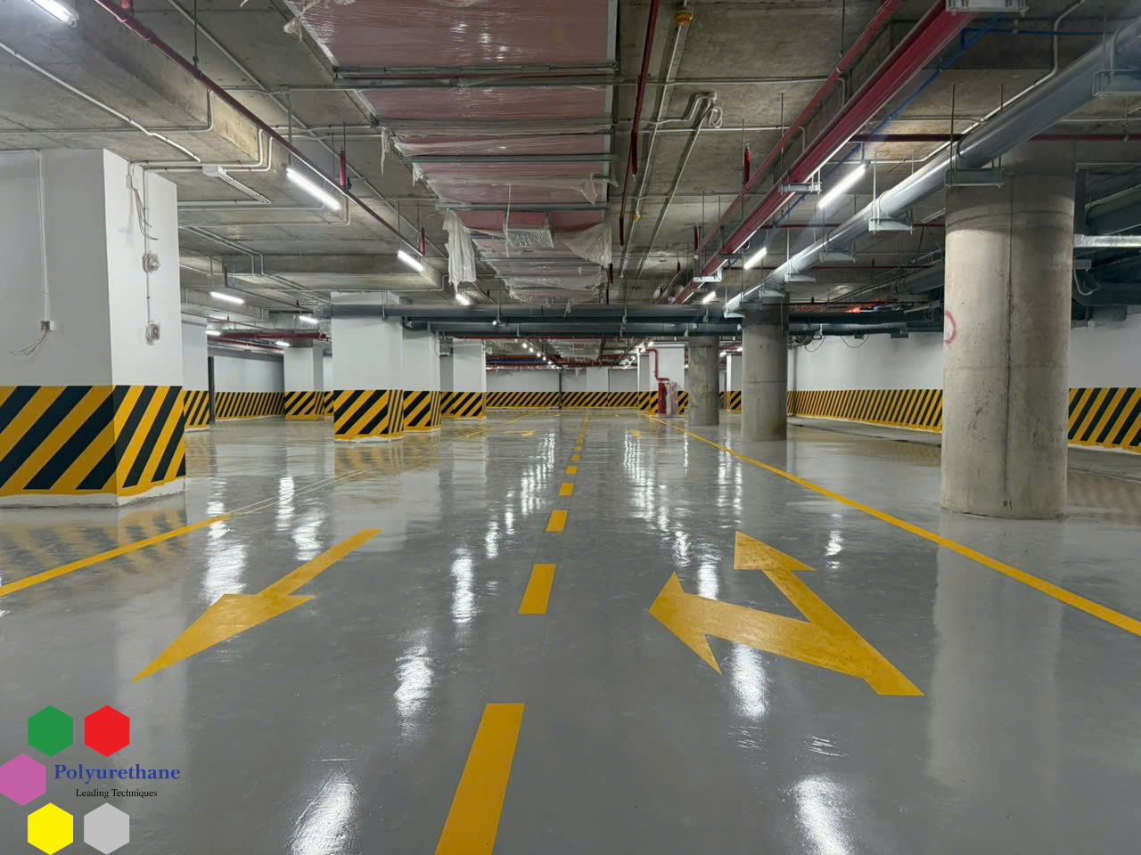 Thi công sơn Epoxy sàn hầm