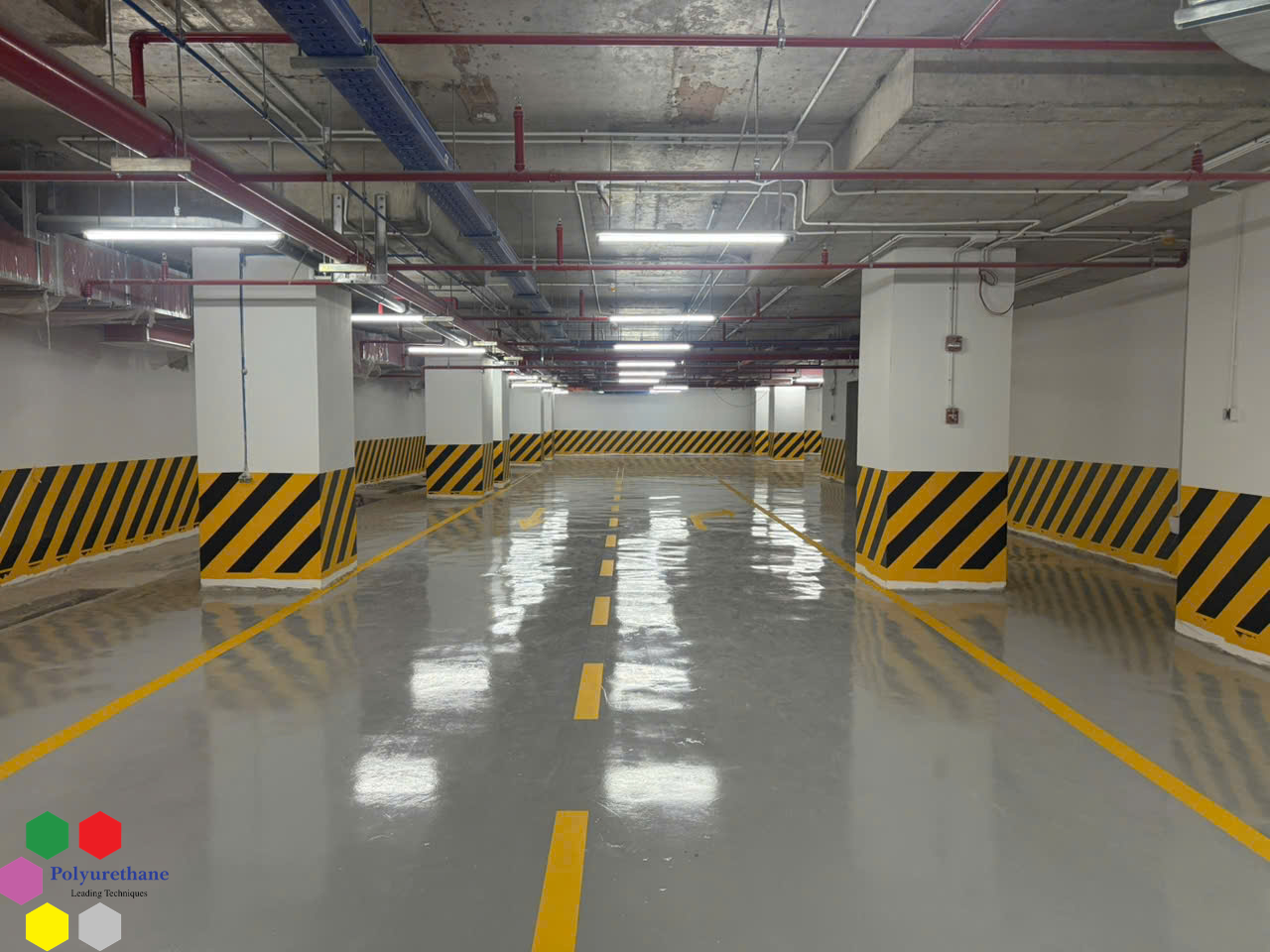 Thi công sơn Epoxy sàn hầm